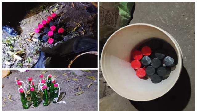 রাজশাহীতে র‍্যাবের অভিযান ১২টি পেট্রোল বোমা ও ১৫টি ককটেল উদ্ধার